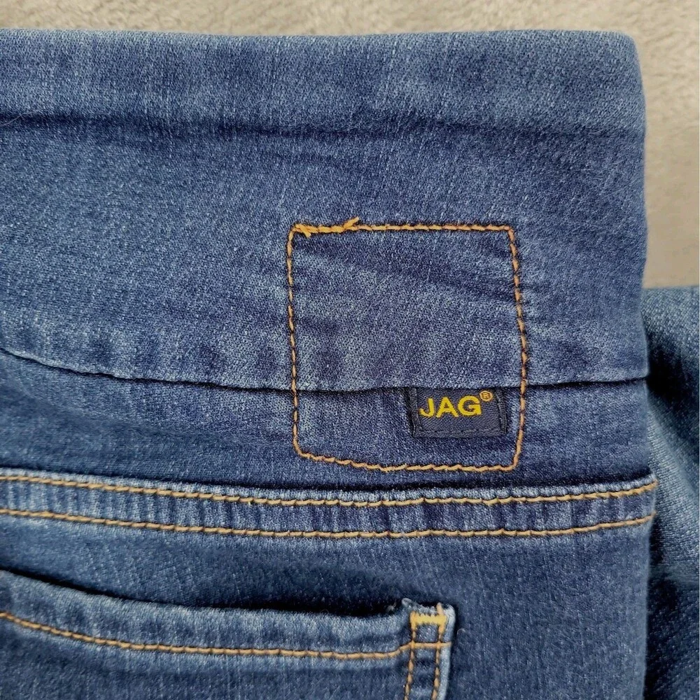 Jag Womens Pull On Jeans Size 10 High Rise Skinny Western Glove Works 30x29